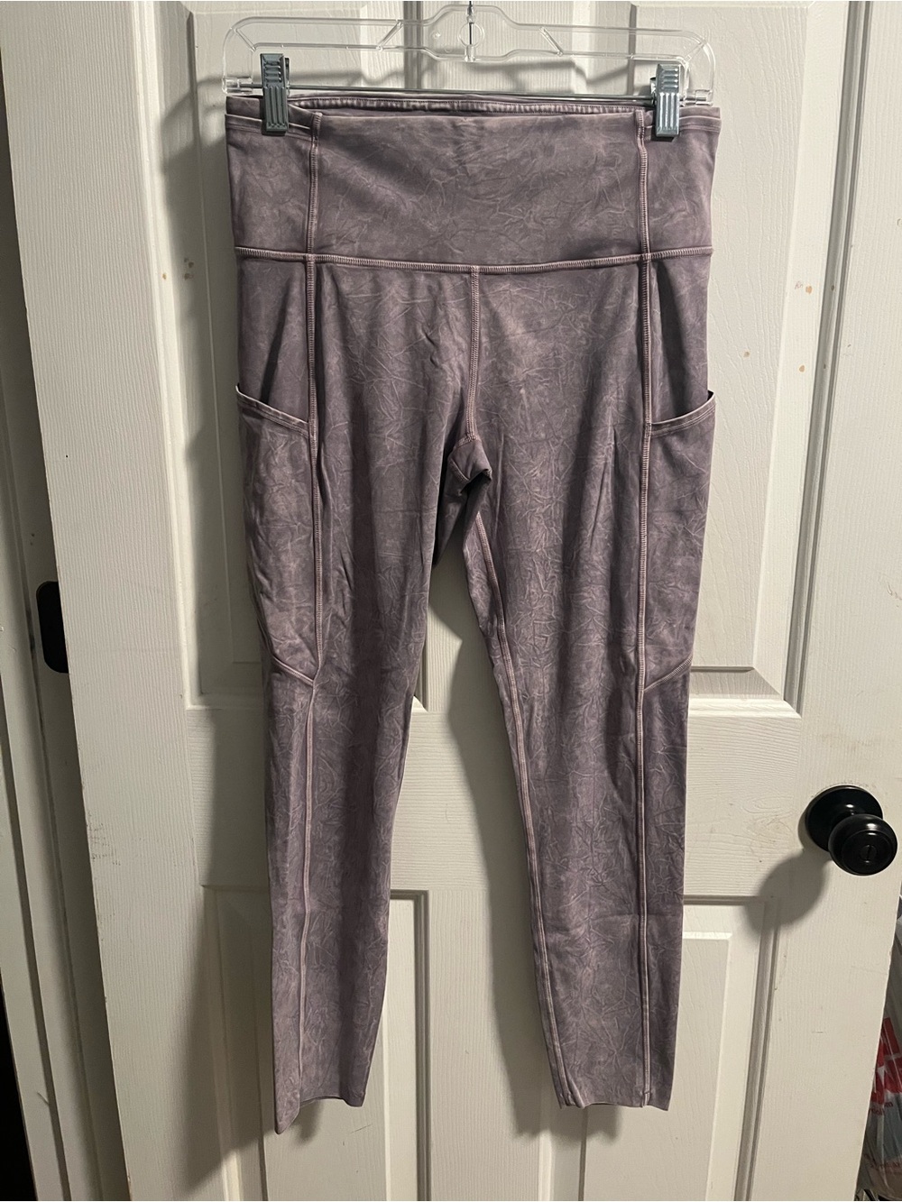 🍋LIKE NEW Lululemon Fast & Free Ice Wash Violet Verbena Ice Dye 25" Tight II - 8